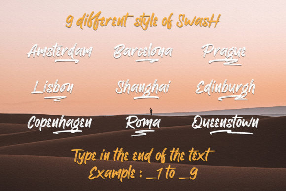 Ronxetta  Font PNG with transparent background - Preview 5