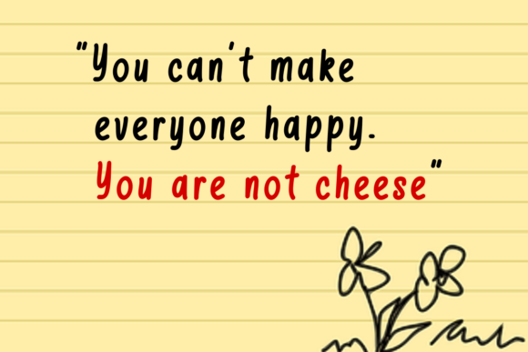 Salty Cheese Font PNG with transparent background - Preview 4
