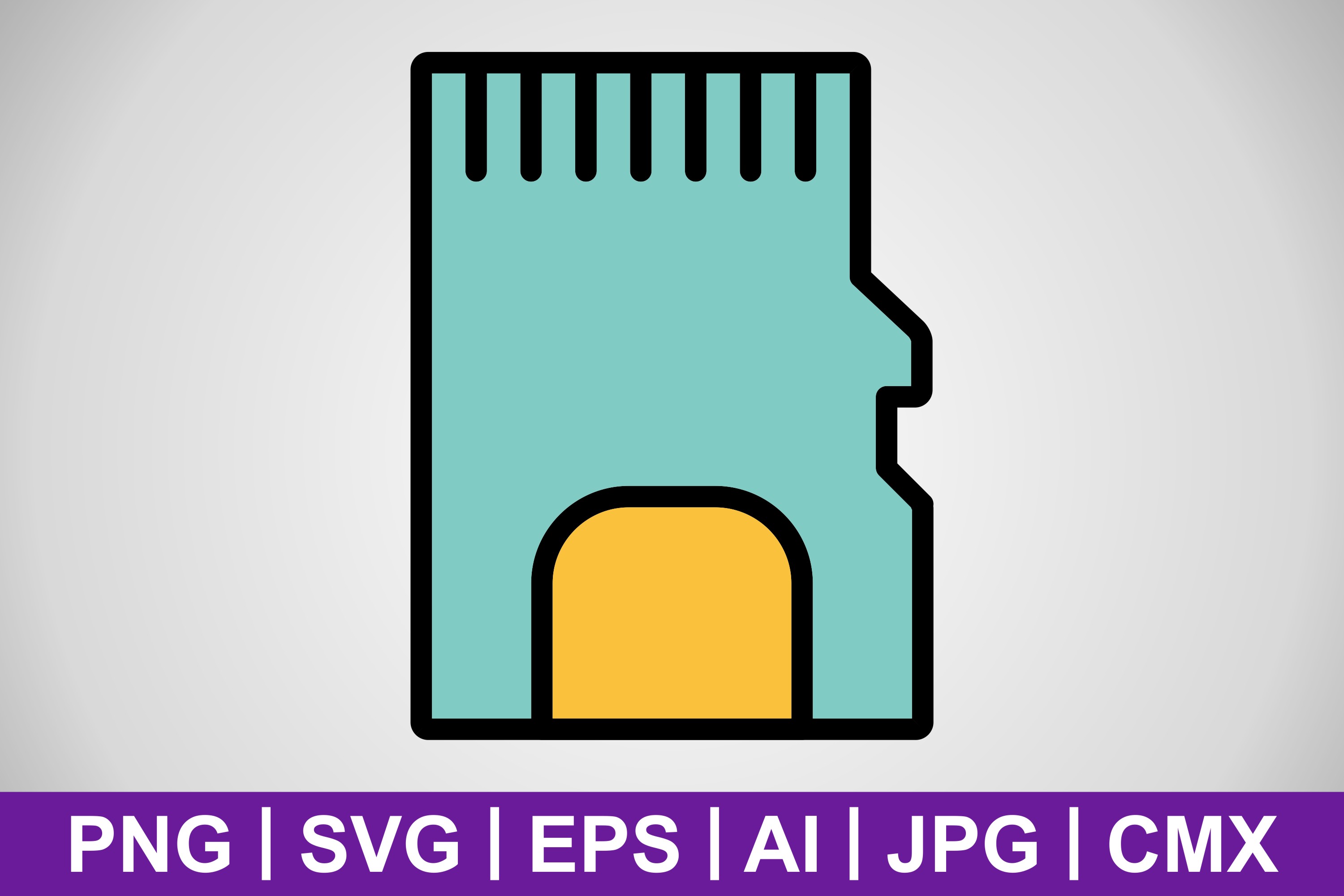 Vector Memory Card Icon Graphic by IYIKON · Creative Fabrica