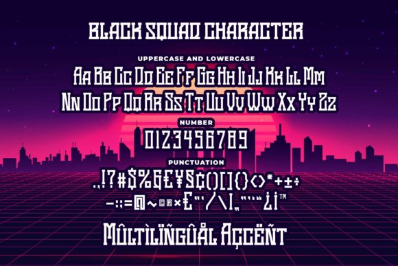 Black Squad Font - Preview 5