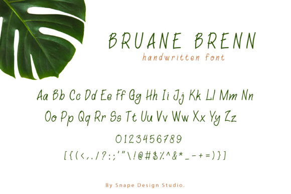 Bruane Brenn Font - Preview 1
