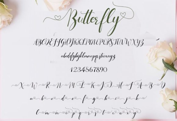 Butterfly Font - Preview 5