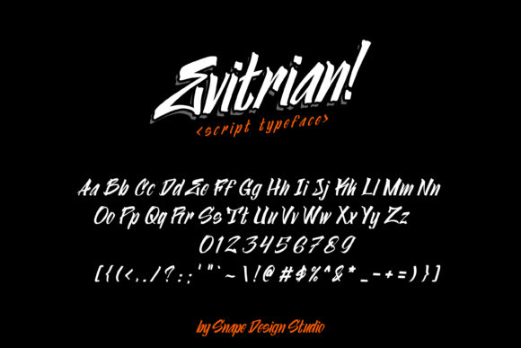 Evitrian Font PNG with transparent background - Preview 1