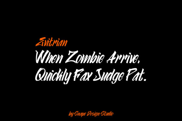 Evitrian Font PNG with transparent background - Preview 2