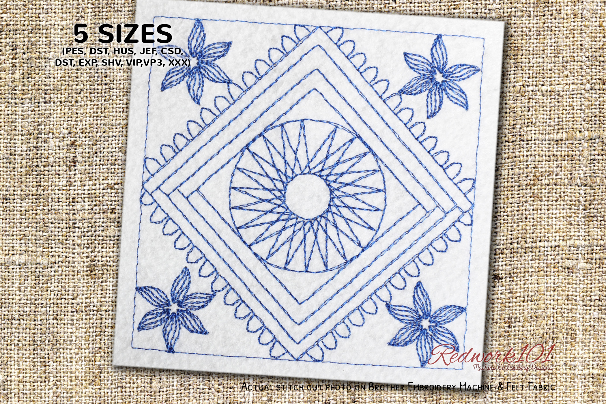 Floral Box Design Lineart Design