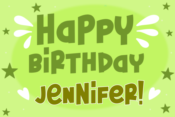 Fresh Pickle Font PNG with transparent background - Preview 2