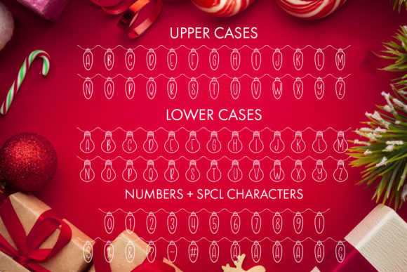 Holiday Lights Font - Preview 1