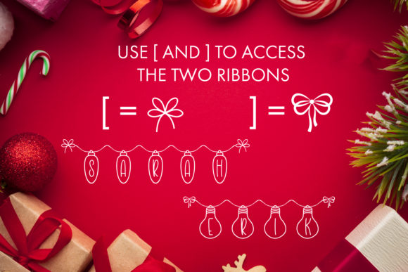 Holiday Lights Font - Preview 2