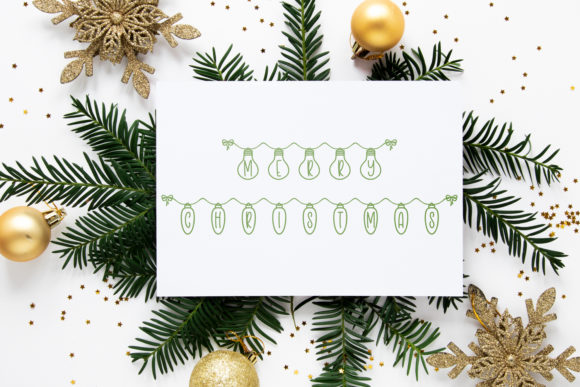 Holiday Lights Font - Preview 4