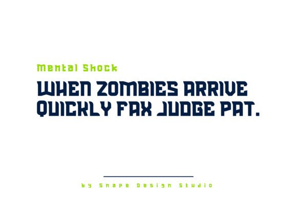 Mental Shock Font PNG with transparent background - Preview 2