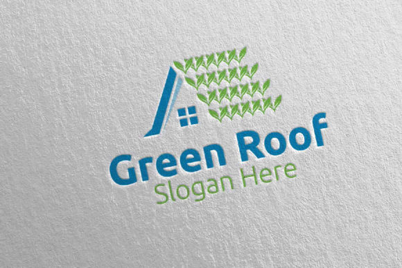 Real Estate Green Roofing Logo 50 Graphic Logos By denayunecf