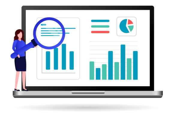 Someone is Analyzing a Data Graphic Illustrations By Fauzi Arts