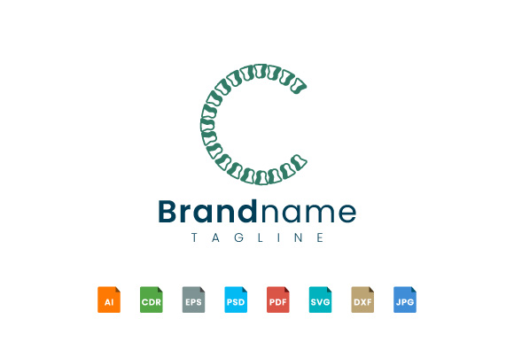Logo Design of Letter C with Backbone Graphic by murnifine · Creative ...