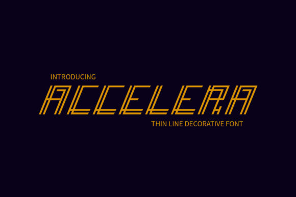 Accelera Display Font By rometheme