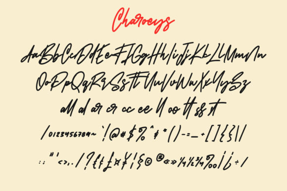 Charoeys Font - Preview 5
