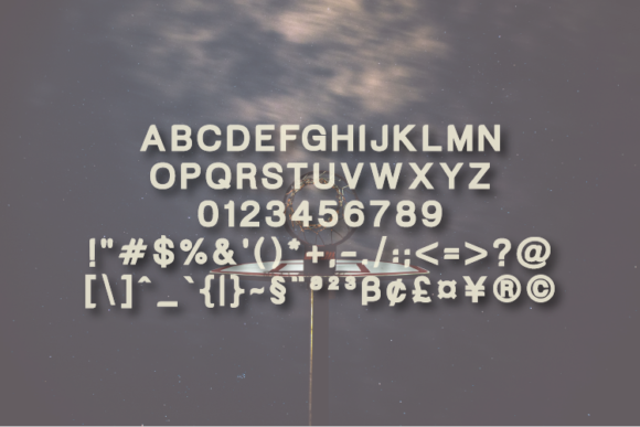 Guienode Font PNG with transparent background - Preview 2