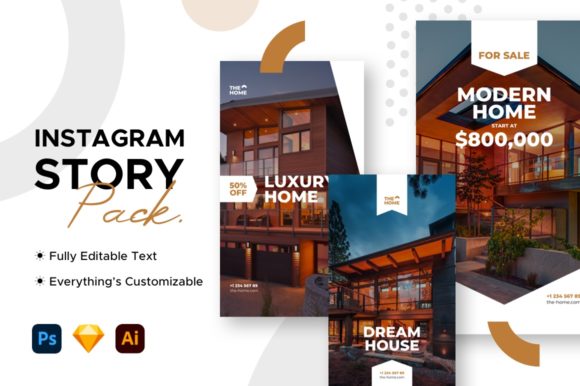 Preview of Instagram Story Real Estate Template real estate social media template