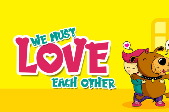 Love Monster Font PNG with transparent background - Preview 3