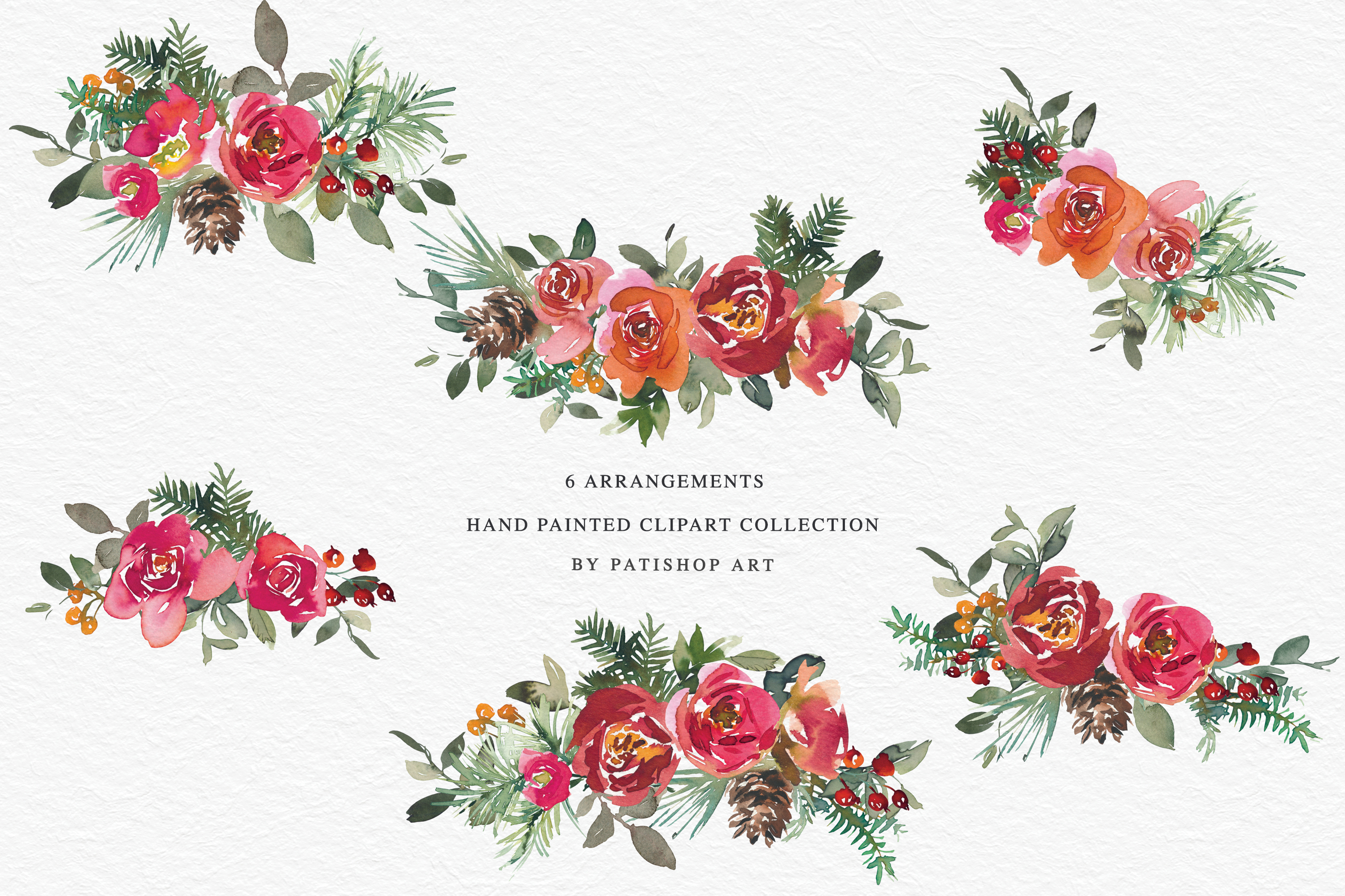 Christmas Watercolor Clipart Set - photo 6