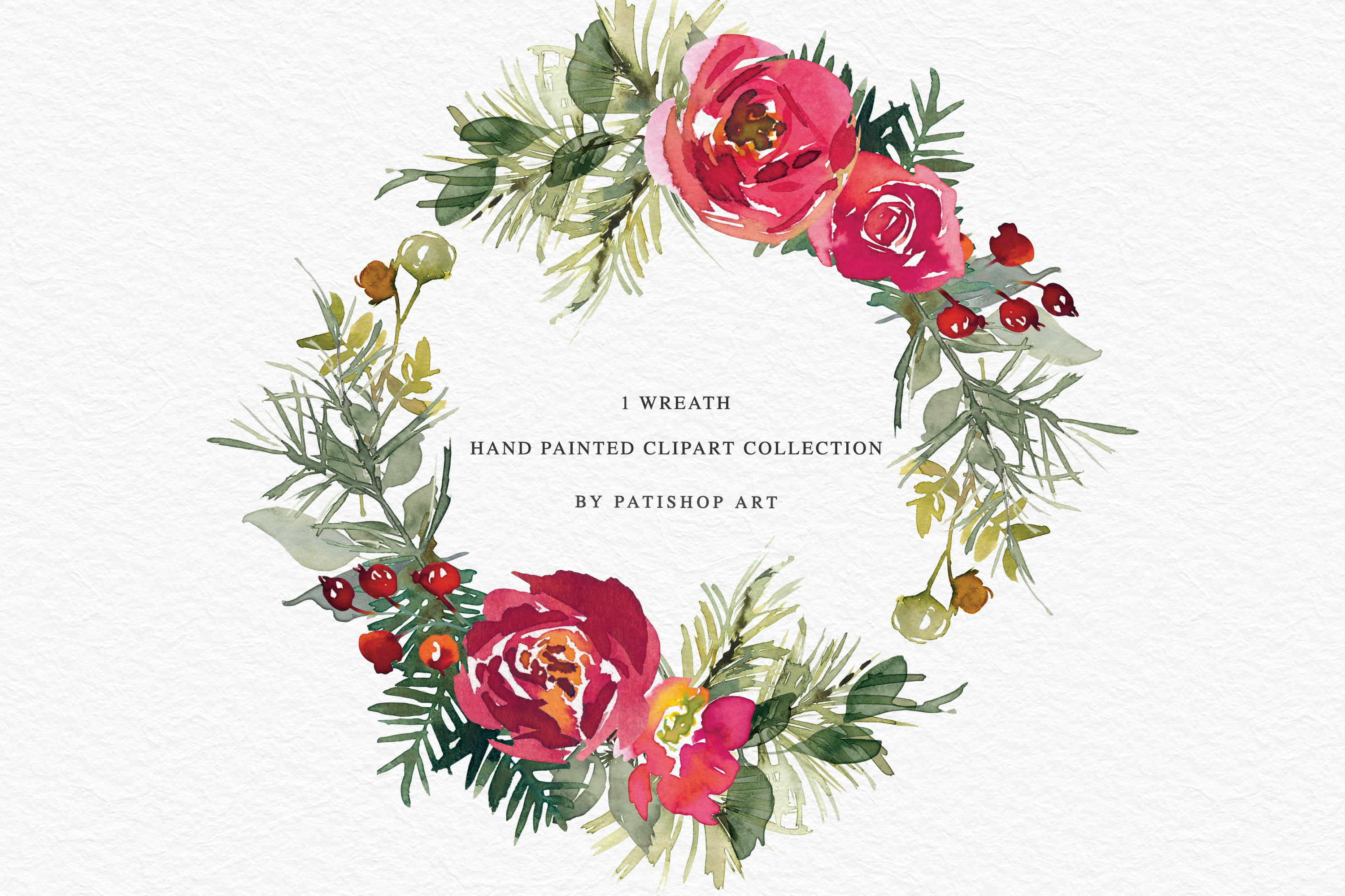 Christmas Watercolor Clipart Set - photo 7