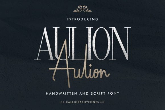 Aulion Script & Handwritten Font By CalligraphyFonts