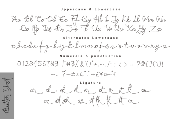 Butter West Font - Preview 5