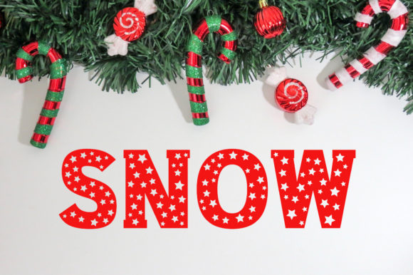 Christmas Stars Font - Preview 1