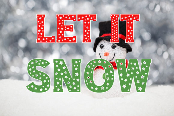 Christmas Stars Font - Preview 4