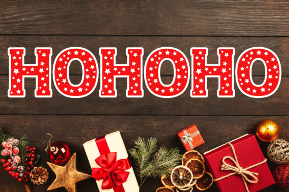Christmas Stars Font - Preview 5