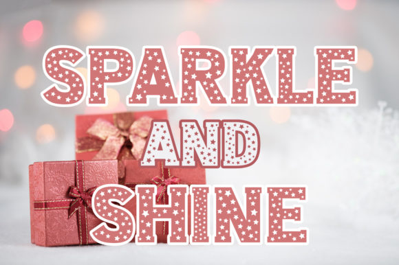 Christmas Stars Font - Preview 6