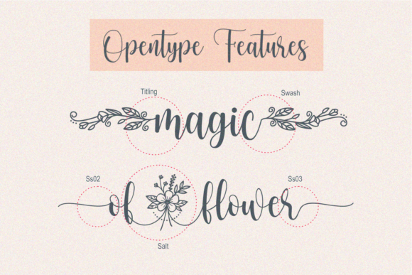Dear Flora Font - Preview 3