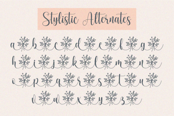 Dear Flora Font - Preview 4