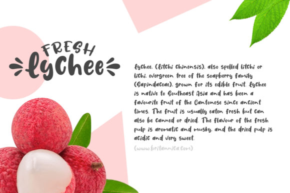 Fresh Lychee Font - Preview 1