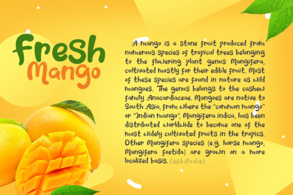 Fresh Mango Font - Preview 1