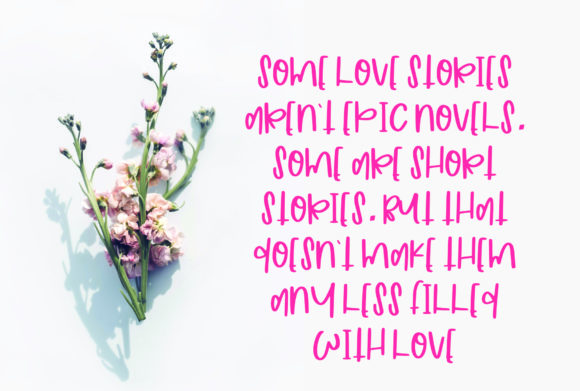Love Sweets Font PNG with transparent background - Preview 3