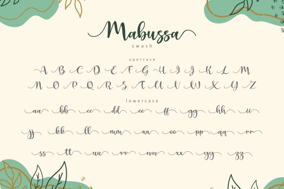 Mabussa Font PNG with transparent background - Preview 5
