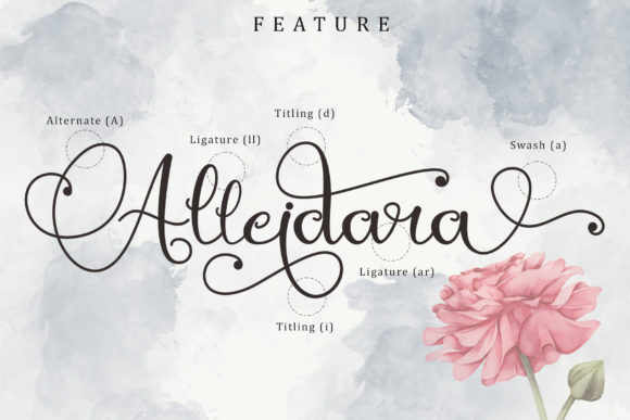 Mirandany Font PNG with transparent background - Preview 4