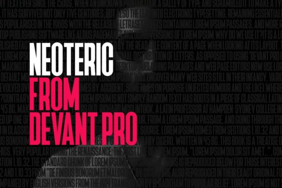 Neoteric Pro Font PNG with transparent background - Preview 1
