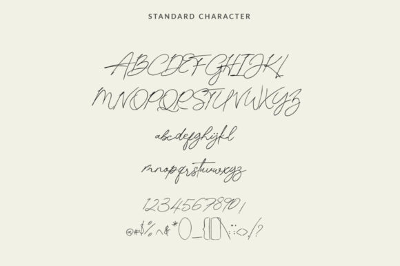 Pamsetto Font PNG with transparent background - Preview 1