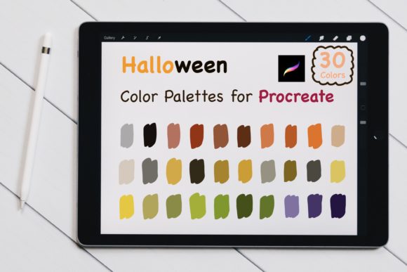 Procreate Color Palettes - Halloween V.2 Graphic by jennythip ...