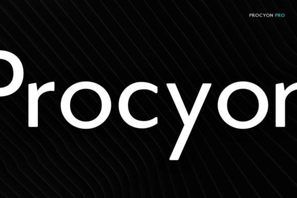 Procyon Font PNG with transparent background - Preview 1