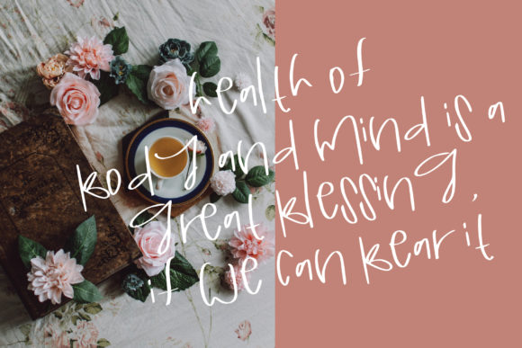 Rosella Tea Font PNG with transparent background - Preview 4