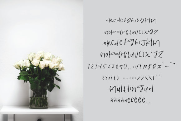 Rosella Tea Font PNG with transparent background - Preview 5