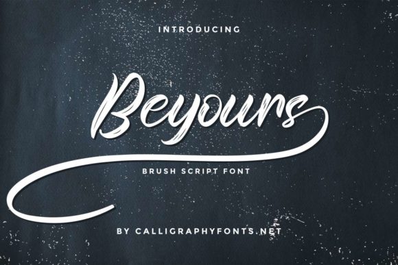 Beyours Script & Handwritten Font By CalligraphyFonts