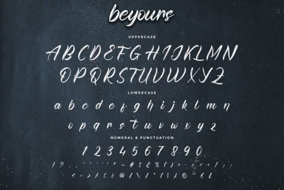Beyours Font - Preview 4