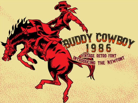 Buddy Cowboy 1986 Font - Preview 1