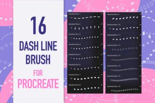 Dash Line Brushes for Procreate Graphic by Duckyjudy store · Creative ...