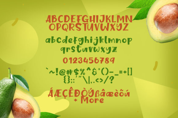 Fresh Avocado Font - Preview 5