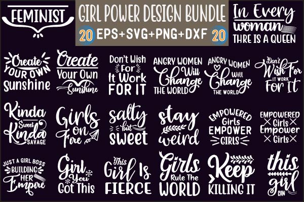 Girl Power Design Bundle Graphic by creative store.net · Creative Fabrica