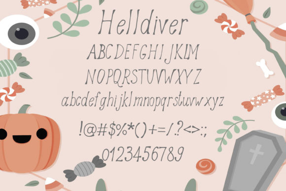 Helldiver Font PNG with transparent background - Preview 1